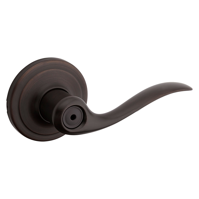 Kwikset Signature Series 730TNL11P Privacy Lever, Thumbturn Lock, Venetian Bronze, Residential, 2-3/32 in Projection