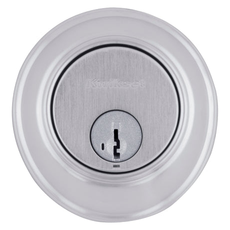 Kwikset 816 26D RCAL/RCS Deadbolt, Satin Chrome, 2-3/8 to 2-3/4 in Backset, SmartKey Keyway