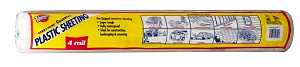 Warp's 4CH15 Poly Film, 4 mil Thick, 25 ft L, 15 ft W, Clear, Pack of 4