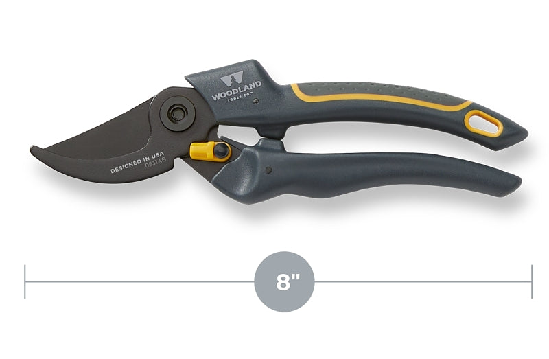 Woodland Tools Co Compact Duralight 05-2002-100 Pruner, 5/8 in Cutting Capacity, Carbon Steel Blade, Steel Blade