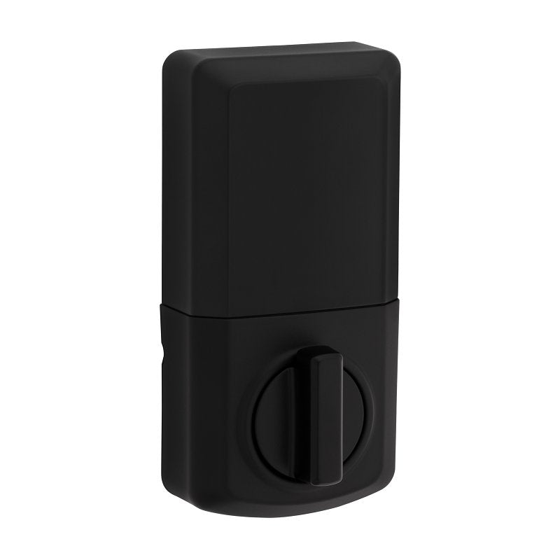 Kwikset Powerbolt 250 992500-004 Keypad Electronic Lock, 3 Grade, Zinc, Matte Black, KW1 Keyway