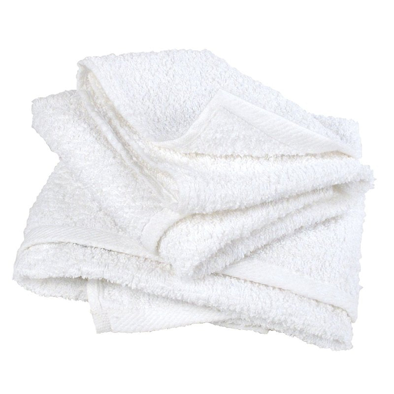 Buffalo 60229C Terry Towel, White, 3, 17 in L, 14 in W, Cotton, 3/PK