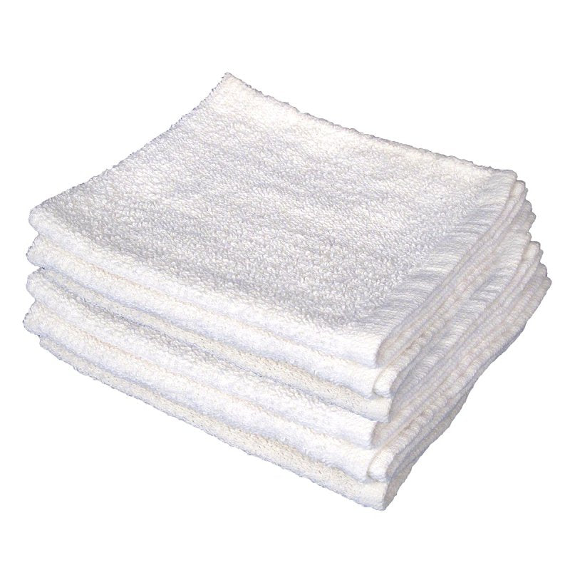Buffalo 60221 Terry Towel, White, 24, 17 in L, 14 in W, Cotton