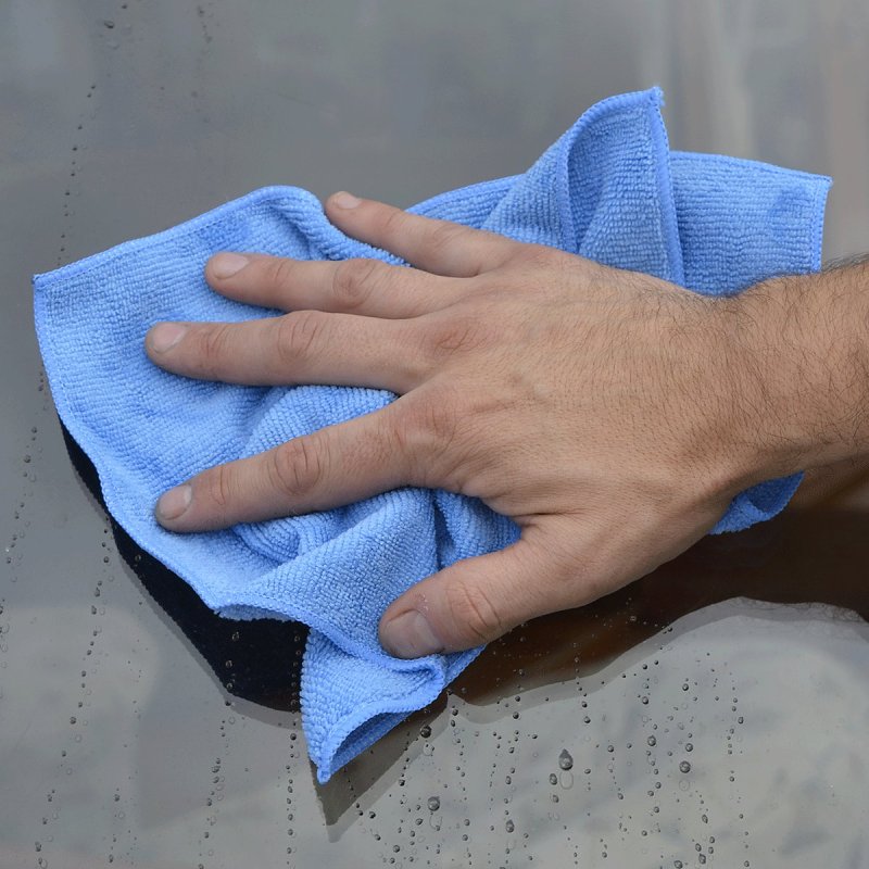 Buffalo 65100 Cleaning Cloth, 16 in L, 12 in W, Polyester/Polyamide, Blue