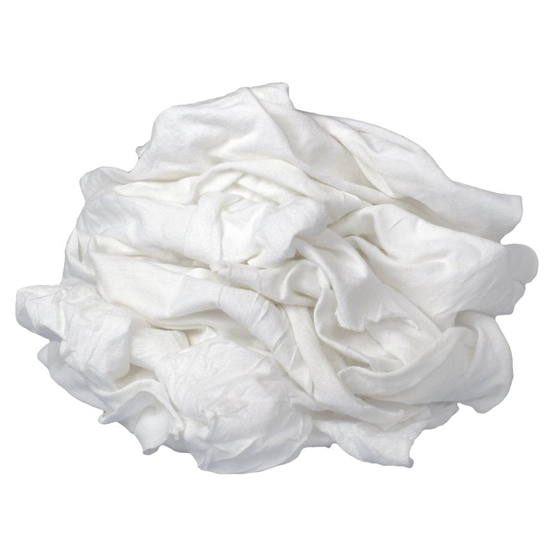 Buffalo 12020 Bleached Knit Rag, Bright White, 4 lb