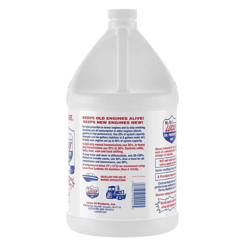 Lucas Oil 10002 Oil Stabilizer, 1 gal Bottle, Pack of 4