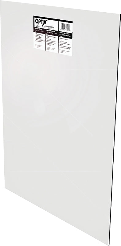 Plaskolite 11G0788A Plexiglass Flat Sheet, 36 in L, 30 in W, 0.1 in Thick, Clear, Pack of 10