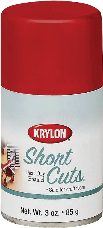 Krylon KSCS033 Craft Spray Paint, High-Gloss, Red Pepper, 3 oz Can, Pack of 6
