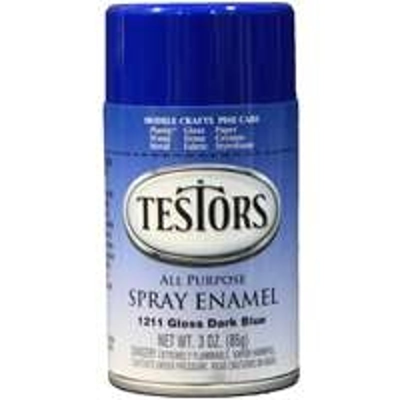 Testors 1211T Craft Spray Paint, Gloss, Dark Blue, 3 oz