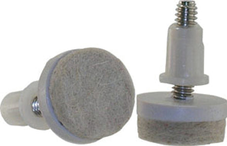 Shepherd Hardware FeltGard Series 9908 Furniture Pad, Round, 1 in Dimensions, 75 lb, Felt/Metal, Almond, 4/PK, Pack of 6