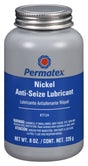 Permatex 77124 Lubricant, Graphite, Mineral Oil, Nickel Base, Silver, 8 oz Bottle, Paste