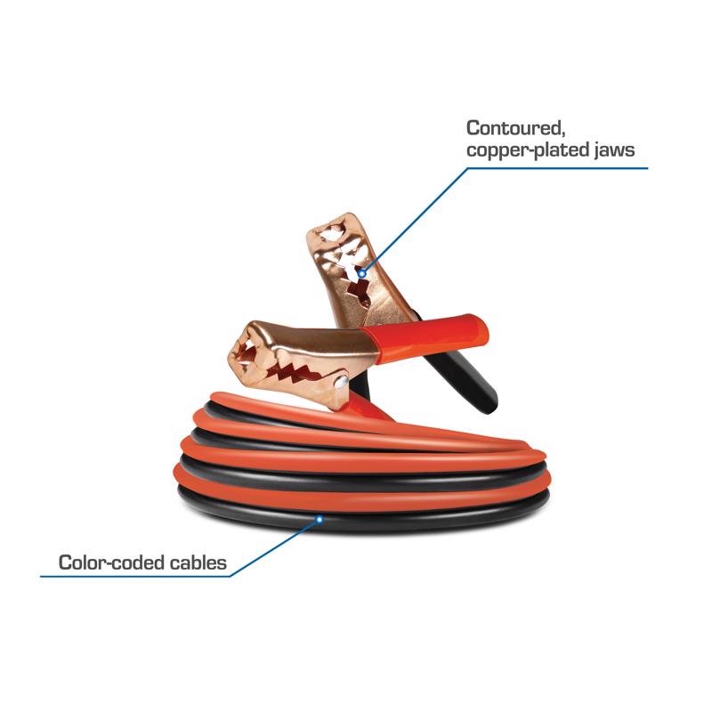 DieHard 12 ft. 10 Ga. Booster Cable Clamps