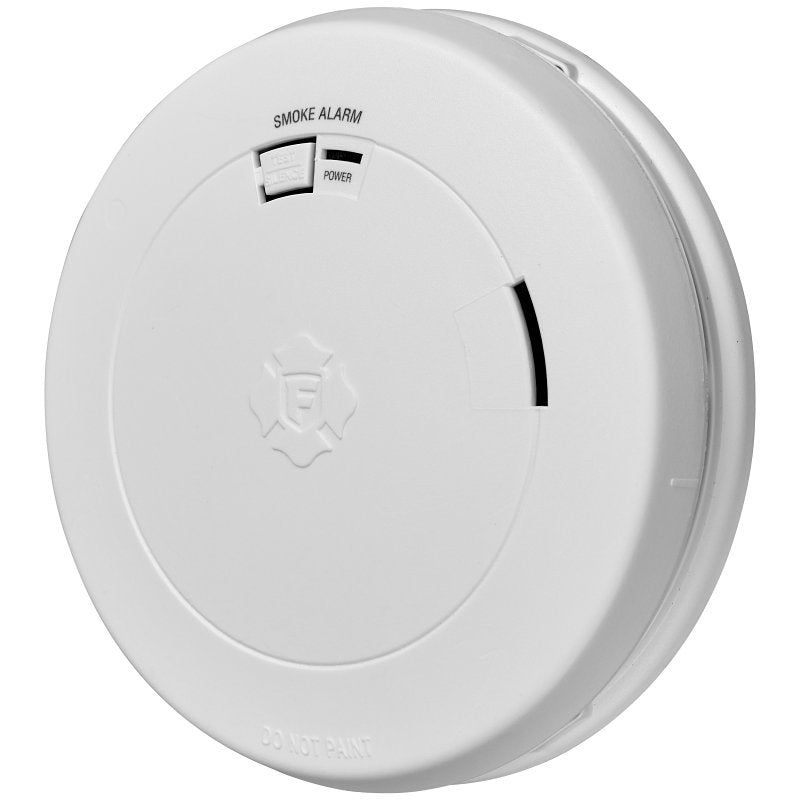First Alert 1046727 Smoke Alarm, Photoelectric Sensor, 85 dBA, White