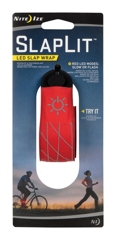 Nite Ize SlapLit Nylon LED Slap Wrap Red