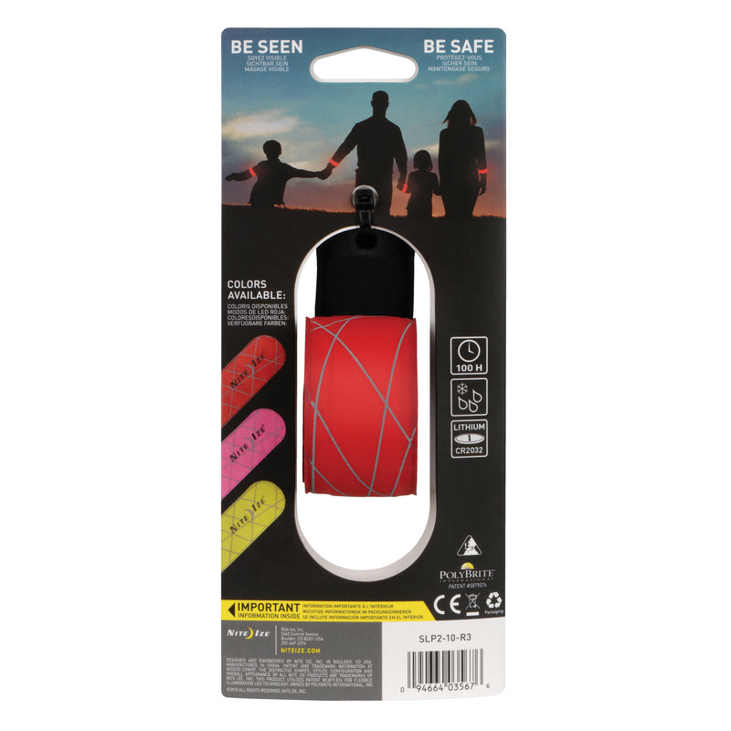 Nite Ize SlapLit Nylon LED Slap Wrap Red