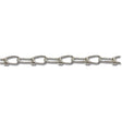 Campbell 076-2024N Double Loop Chain, #2/0, 250 ft L, 255 lb Working Load, Carbon Steel, Zinc