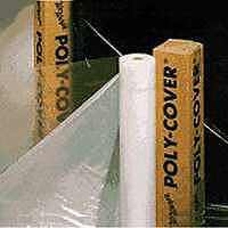 Warp's 6CH15 Poly Film, 6 mil Thick, 25 ft L, 15 ft W, Clear, Pack of 4