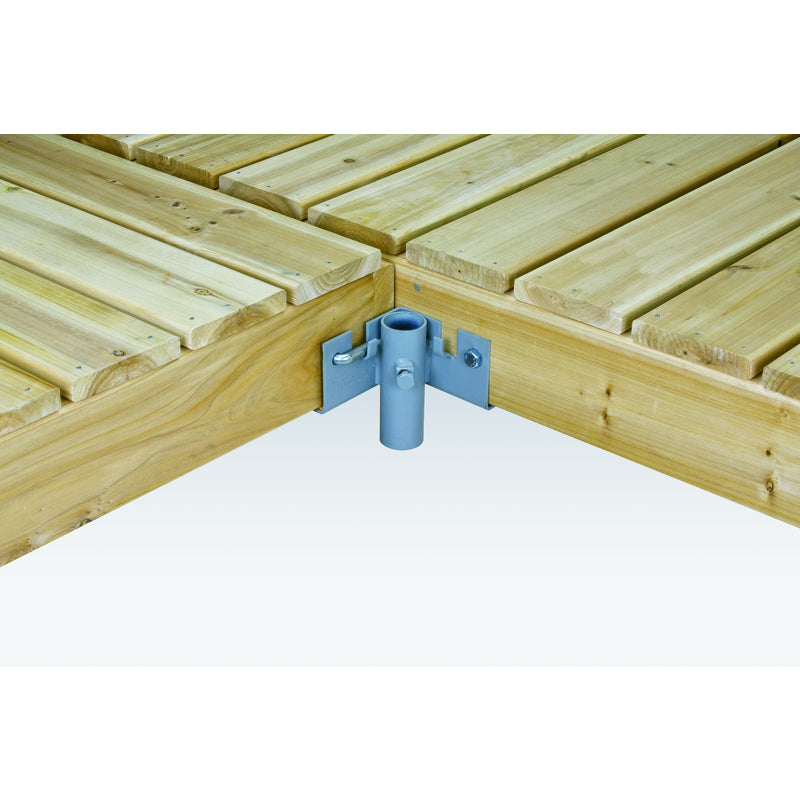 Tommy Docks Gray Steel Inside Corner Bracket