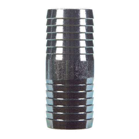 STZ Industries 1-1/4 in. Barb X 1-1/4 in. D Barb Galvanized Steel Coupling
