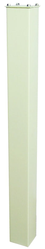 Mail Boss 7122 Series Spreader Plate, White, 46 in L, 4 in W, 4 in H, Steel, Galvanized