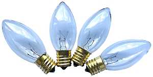 Hometown Holidays 16520 Light Bulb, 7 W, Intermediate Lamp Base, Incandescent Lamp, Clear Light, 3000 hr Average Life, Pack of 25