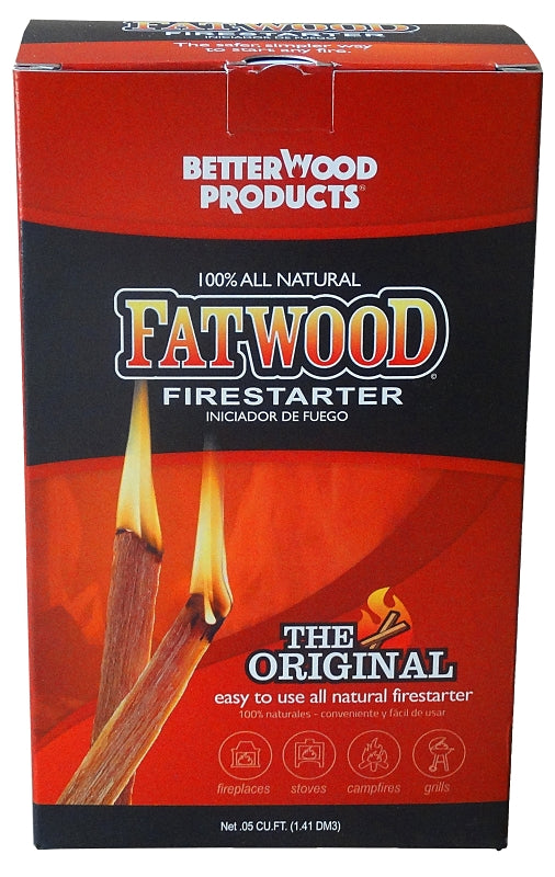 Fatwood 9987 Fire Starter, 5 lb Starter Weight, Pine Wood Base
