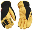 KincoPro 101HK-M Safety Gloves, Men's, M, Wing Thumb, Shirred Elastic Wrist Cuff, Polyester/Spandex Back, Gold