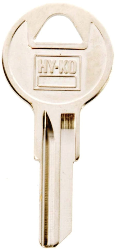 Hy-Ko 11010Y105 Key Blank, Brass, Nickel, For: Yale Cabinet, House Locks and Padlocks, Y105 Key Number, Pack of 10