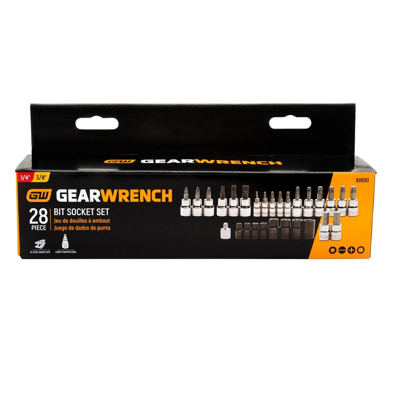GEARWRENCH Fastener 88690 Screw, M3-0.5 Thread, 25 mm L, Coarse Thread, Flat Head, Hex, Socket Drive, Steel, 12 PK
