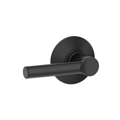 Schlage Broadway Modern Matte Black Passage Lever Right or Left Handed