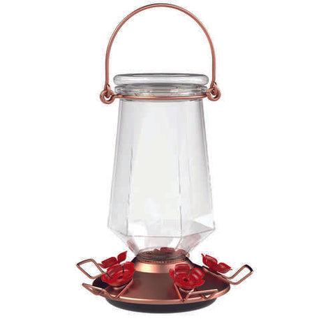 Perky-Pet Hummingbird 28 oz Glass/Metal/Plastic Nectar Feeder 5 ports, Pack of 2