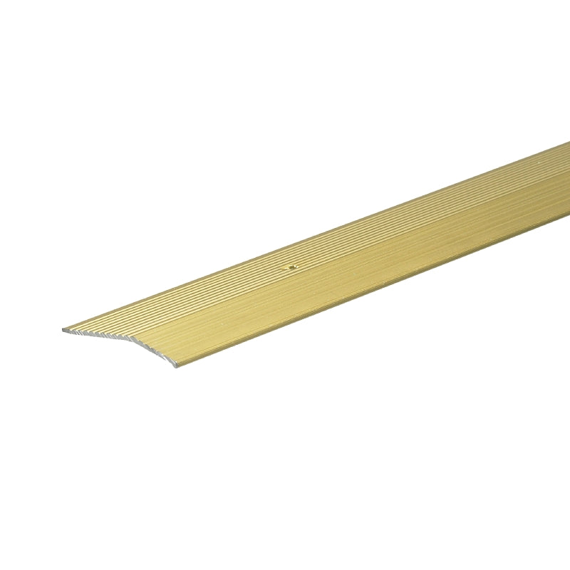 Frost King H1591FB3 Carpet Bar, 3 ft L, 2 in W, Fluted Surface, Aluminum, Gold, Satin