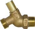 Arrowhead Brass 351LSLF Hose Bibb, 3 in L, 3/4 x 3/4 in, MIP x Hose, 8 to 9 gpm, Rough, 125 psi, Brass Body