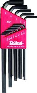Eklind 10213 Hex Key Set, Includes: 0.05 to 3/8 in Keys, 13-Piece, Black