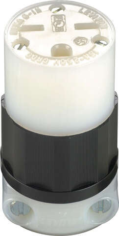 Leviton Industrial Nylon Grounding Connector 6-15R 18-10 AWG 2 Pole 3 Wire