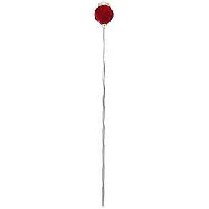 Hy-Ko DM100R36 Driveway Marker, Rod Mounting, Red Reflector, Aluminum Post, Pack of 24