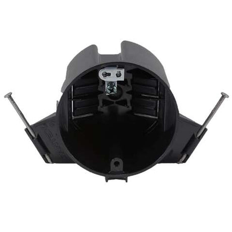 Cantex EZ Box New Work 18 cu in Round Polycarbonate Ceiling Box Black