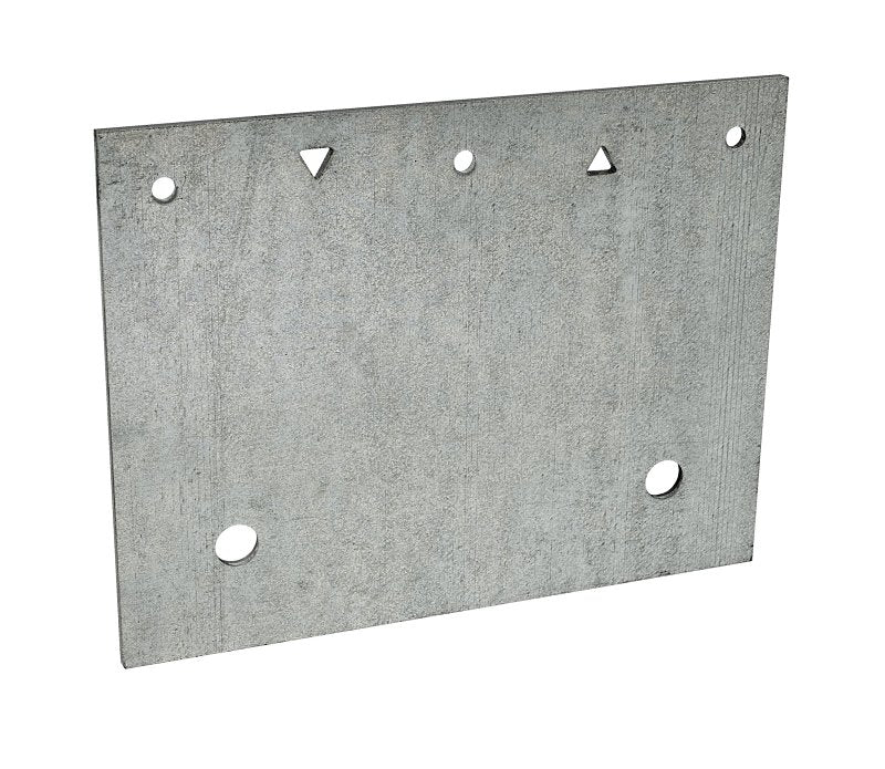 Simpson Strong-Tie FRFP Retrofit Foundation Plate, 7 ga Gauge, Steel, Galvanized/Zinc, Pack of 5