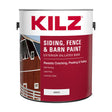 KILZ Flat White Oil-Based Barn and Fence Paint Exterior 1 gal, Pack of 4