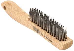 Forney 70520 Scratch Brush, 0.014 in L Trim, Stainless Steel Bristle