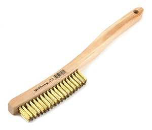 Forney 70518 Scratch Brush, 0.012 in L Trim, Brass Bristle