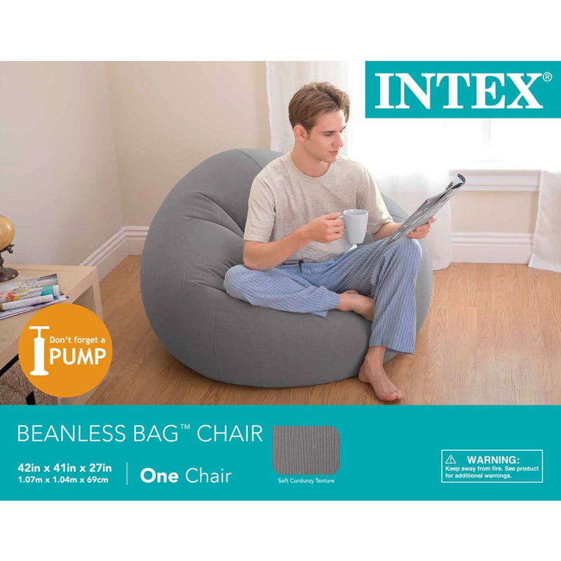 Intex Gray Fabric Air Chair