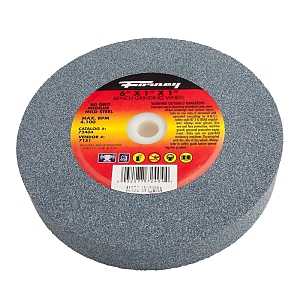 Forney 72404 Bench Grinding Wheel, 6 in Dia, 1 in Arbor, 60 Grit, Medium, Aluminum Oxide Abrasive