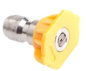 Forney 75153 Chiseling Nozzle, 15 deg Angle, 1/4 in Nozzle, 4.5 mm Orifice, Stainless Steel