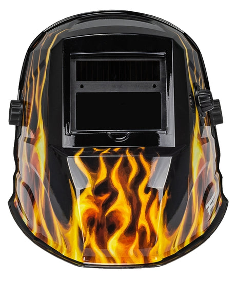 Forney Scorch Series 55859 ADF Welding Helmet, 5-Point Ratchet Harness Headgear, UV/IR Lens, 3.62 x 1.65 in Viewing