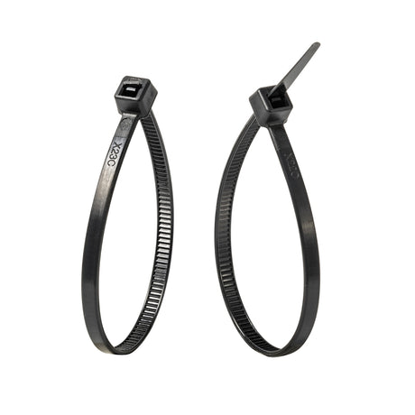 Gardner Bender 46-206UVB Cable Tie, 0.22 in Max Bundle Dia, Double-Lock Locking, 6/6 Nylon, Black, 6 in L, 100/PK