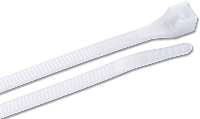 Gardner Bender 45-515 Cable Tie, 4 in Max Bundle Dia, Double-Lock Locking, 6/6 Nylon, Natural, 15 in L, 10/BAG