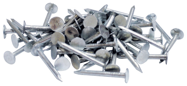 ProFIT 0132072 Hand Drive Roofing Nail, Electro-Galvanized, 1-1/4 in L, Flat Head, 11 ga, Steel