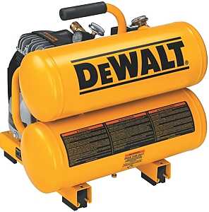 DEWALT D55153 Electric Hand Carry Air Compressor, Tool Only, 4 gal Tank, 1.1 hp, 120 VAC, 125 psi Pressure, 1-Stage