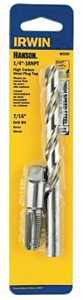 Irwin 80260 Tap and Drill Bit Set, HCS/HSS, 7/16 in Drill Bit